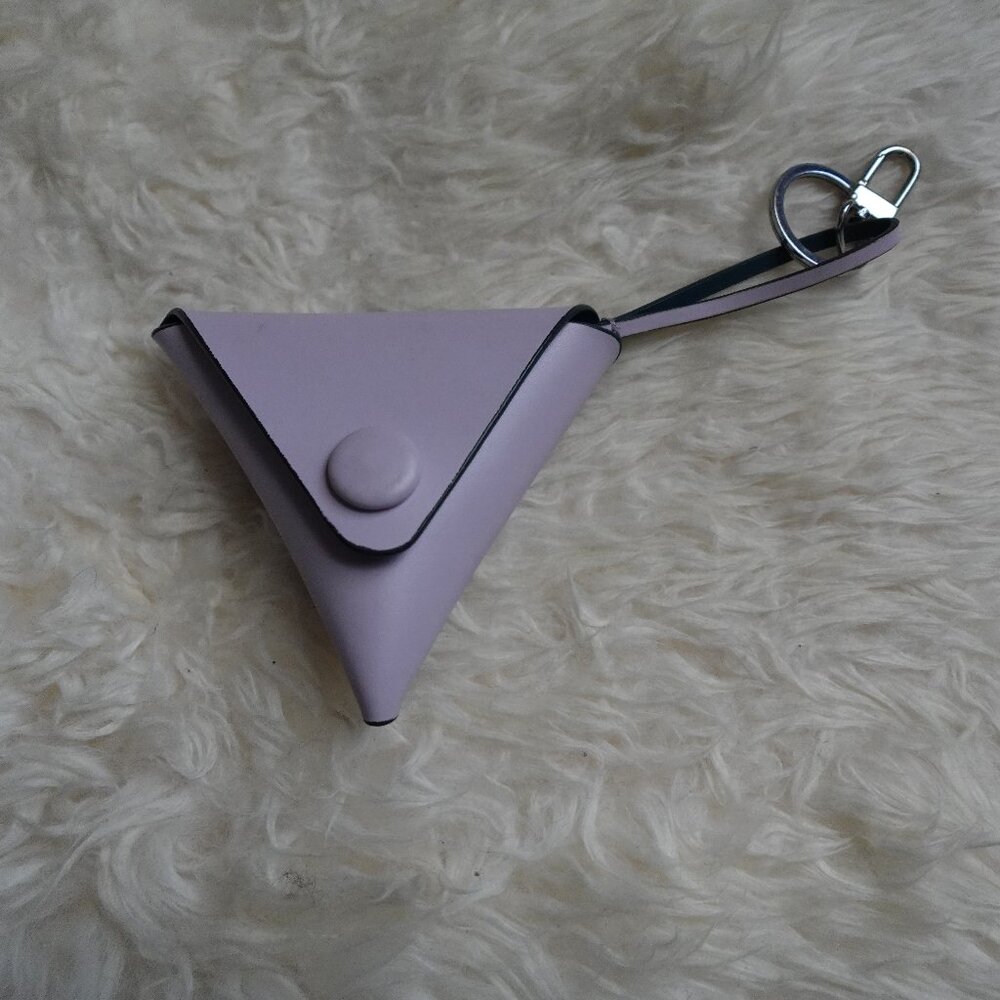& Other Stories Leather Triangle Coin Purse